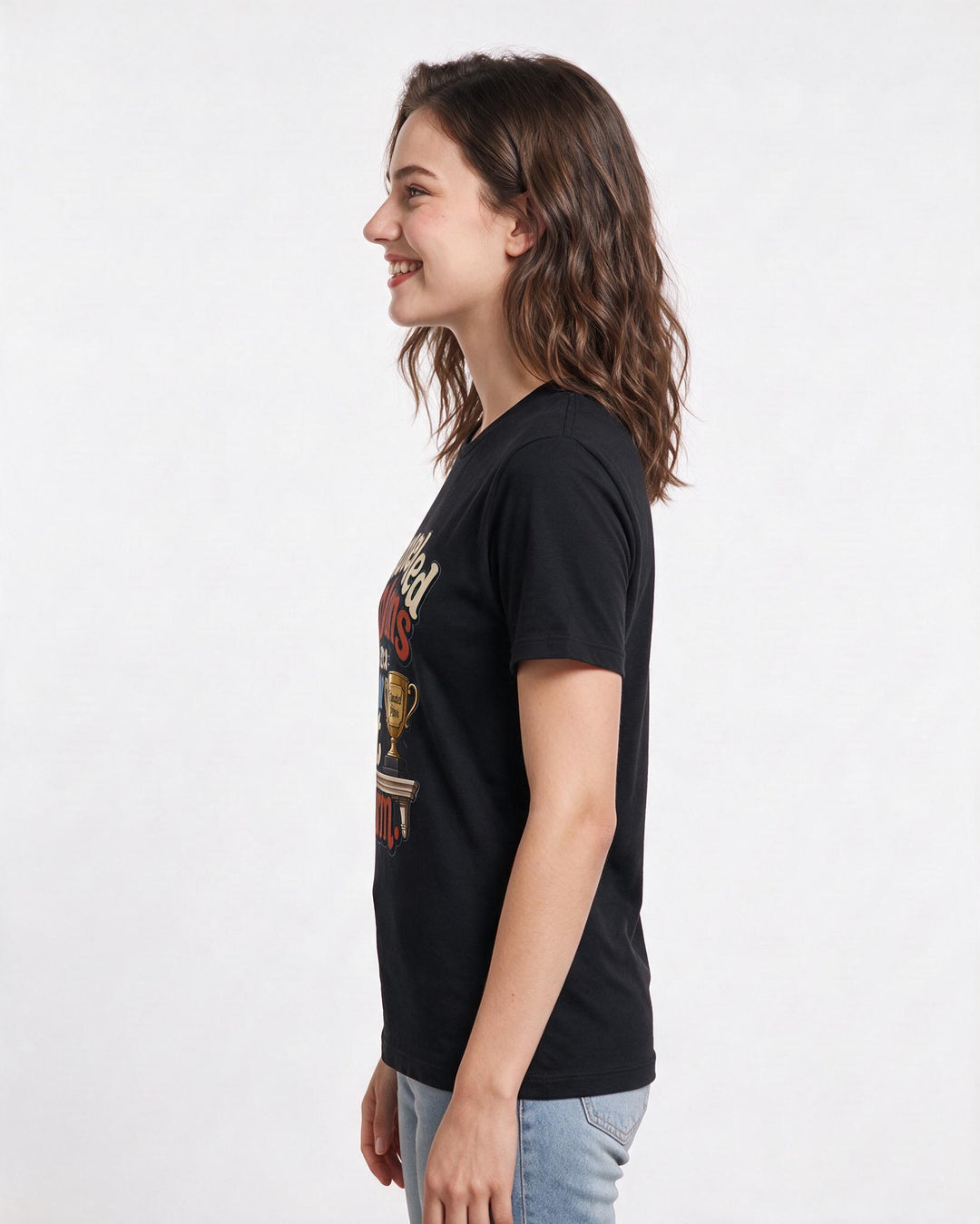 Meme Black T-Shirt for Women – Everyday Expression Graphic Tee product image 2