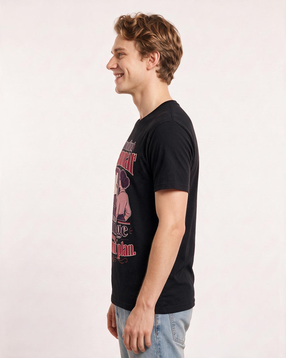 Teacher Black T-Shirt for Men – Everyday Expression Graphic Tee product image 2