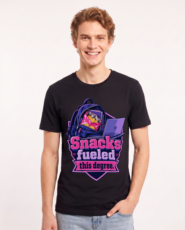 Graduation Black T-Shirt for Men – Everyday Expression Graphic Tee product image 3