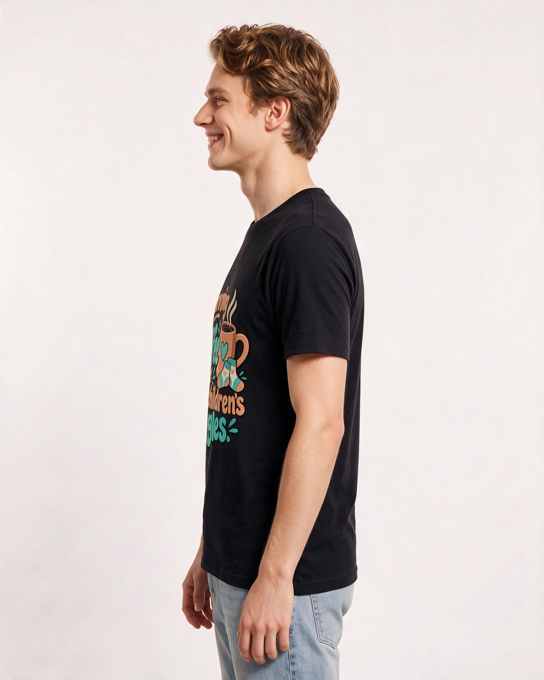 Grandparent Black T-Shirt for Men – Everyday Expression Graphic Tee product image 2