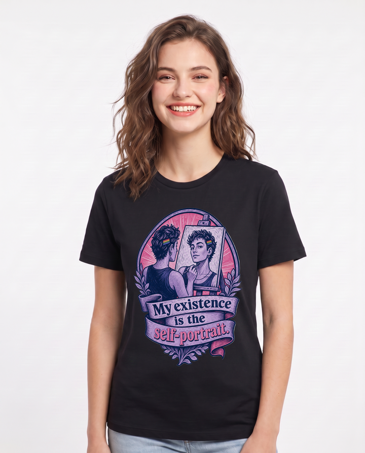 Pride Black T-Shirt for Women – Everyday Expression Graphic Tee product image 1