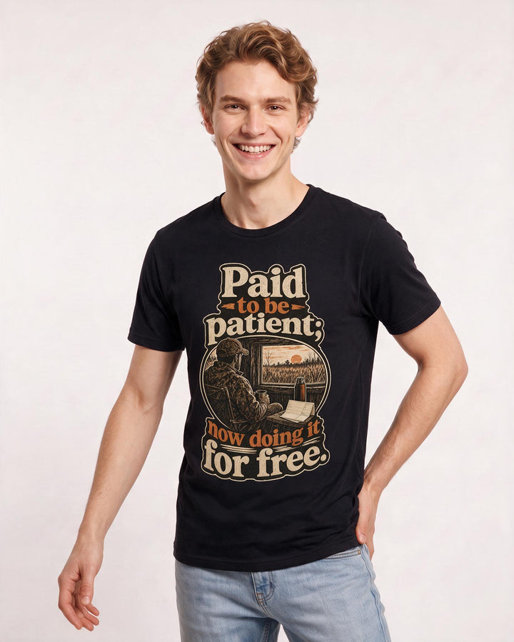 Hunting Black T-Shirt for Men – Everyday Expression Graphic Tee product image 1