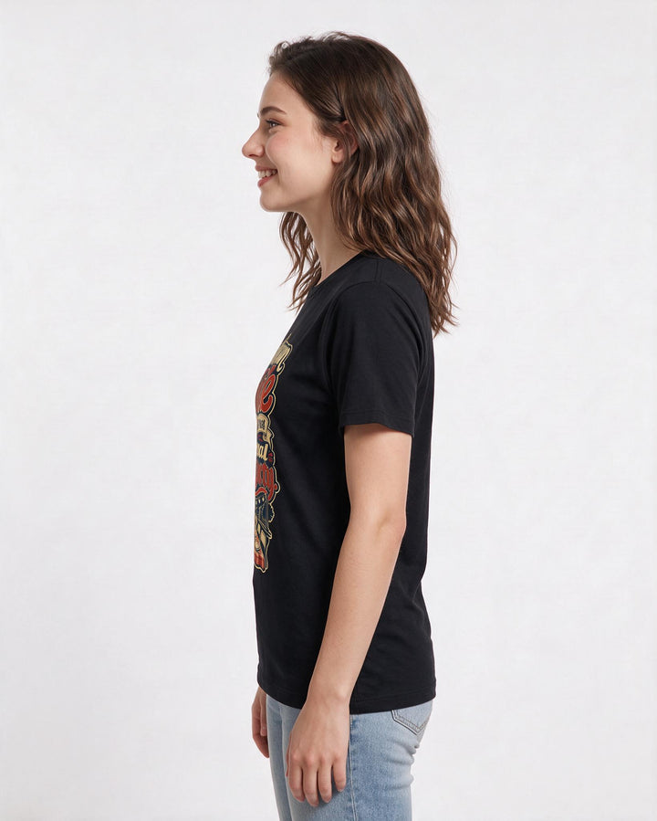 Patriotic Black T-Shirt for Women – Everyday Expression Graphic Tee product image 2