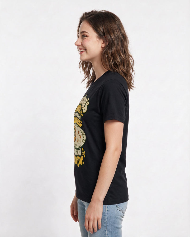 Grandparent Black T-Shirt for Women – Everyday Expression Graphic Tee product image 2