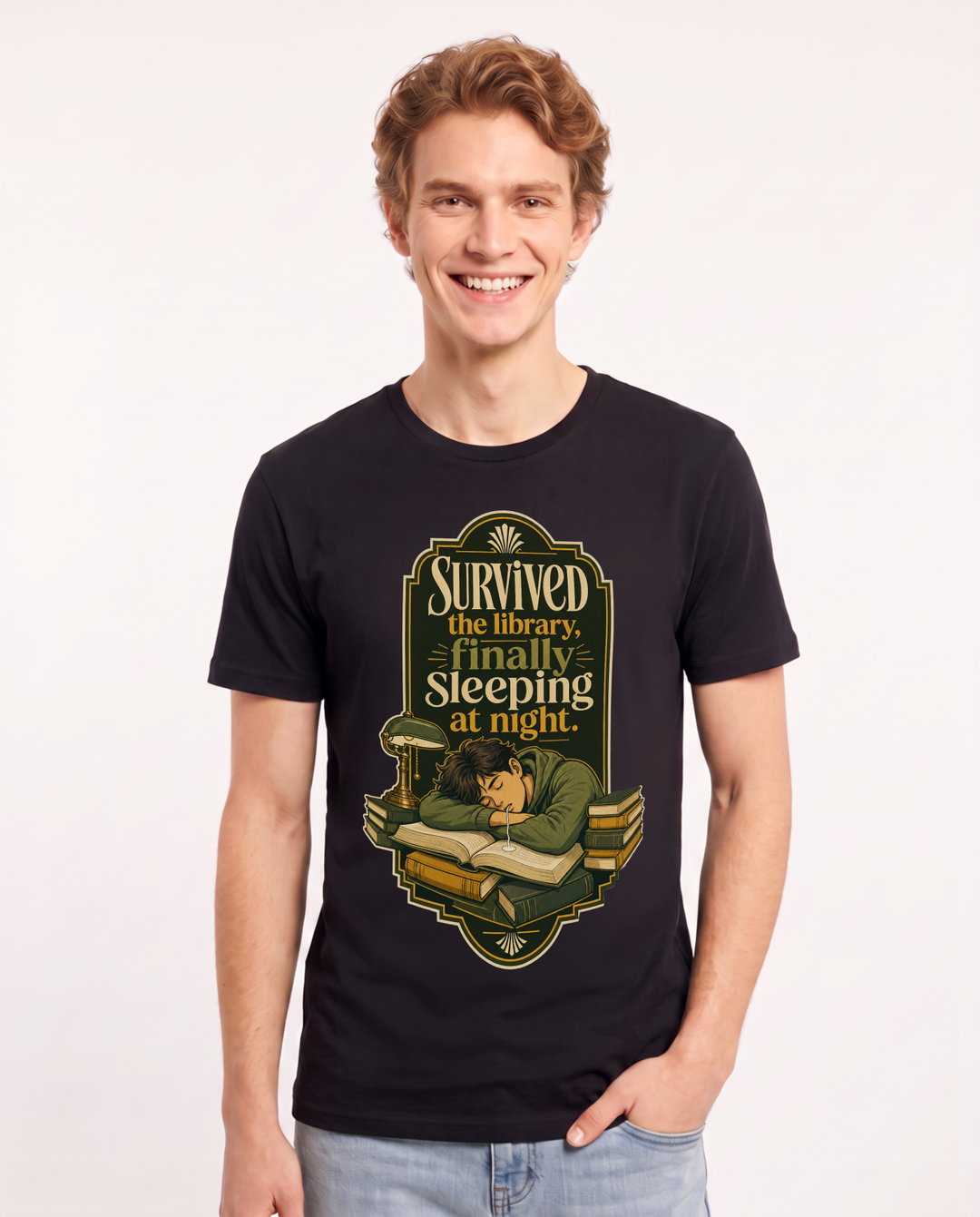Graduation Black T-Shirt for Men – Everyday Expression Graphic Tee product image 3
