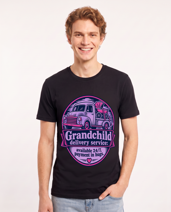 Grandparent Black T-Shirt for Men – Everyday Expression Graphic Tee product image 3