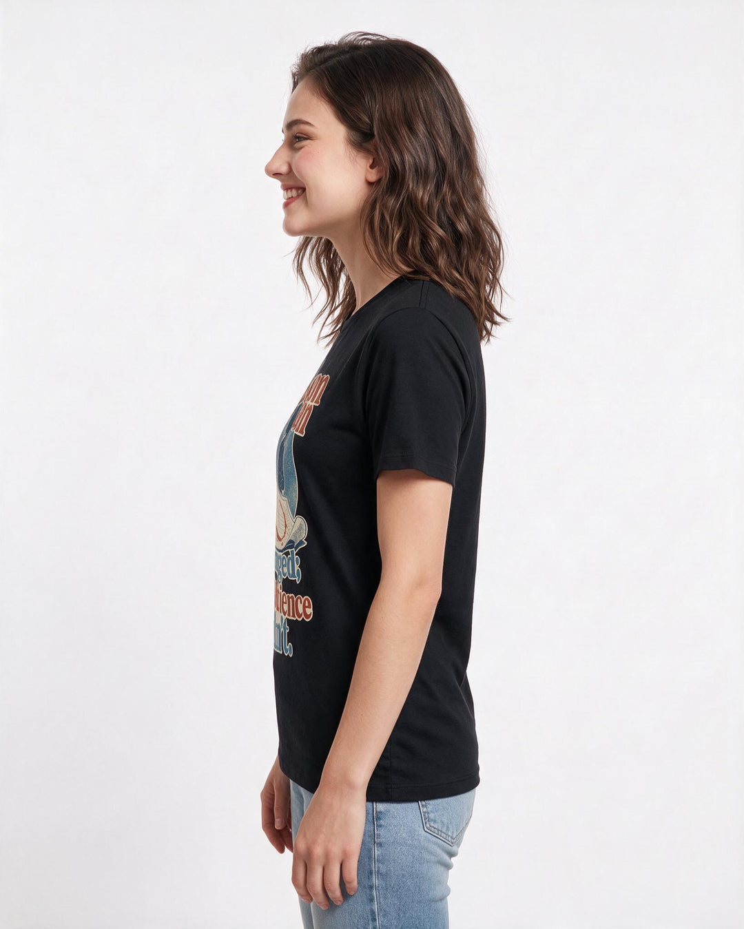 Teacher Black T-Shirt for Women – Everyday Expression Graphic Tee product image 2