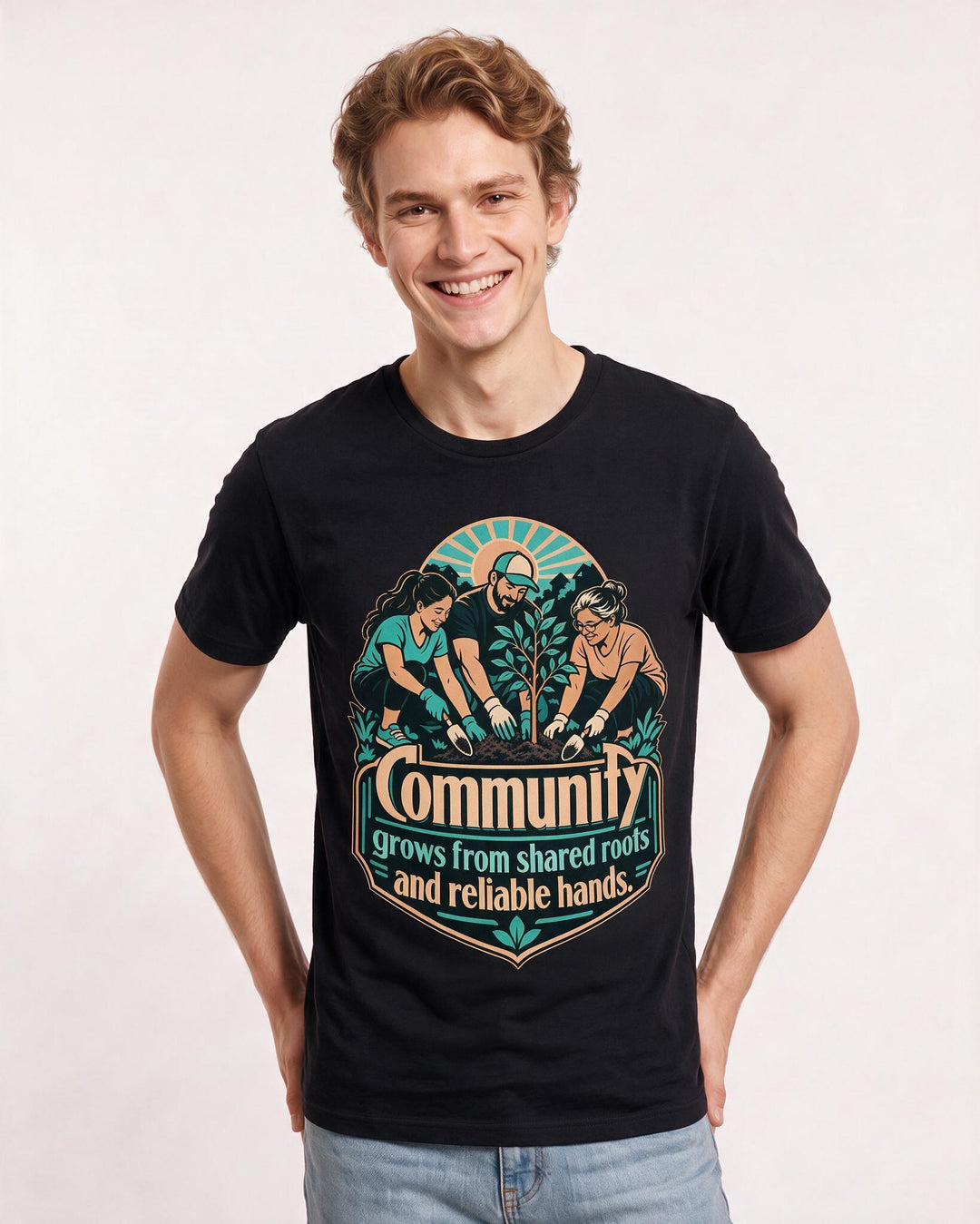 Patriotic Black T-Shirt for Men – Everyday Expression Graphic Tee product image 1