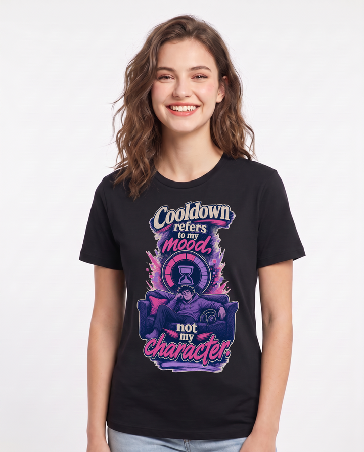 Gaming Black T-Shirt for Women – Game Night Graphic Tee product image 3