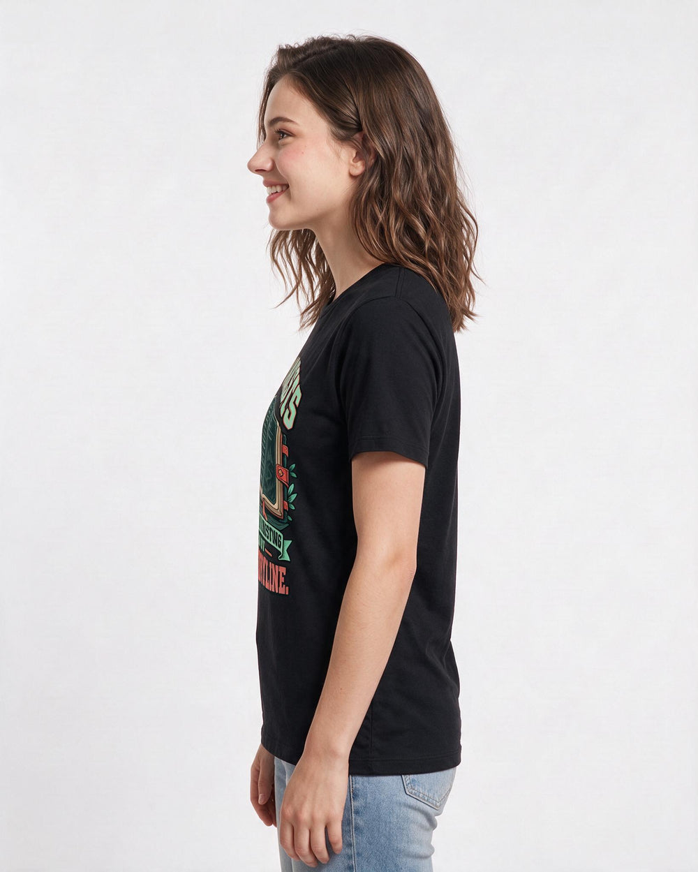 Gaming Black T-Shirt for Women – Game Night Graphic Tee product image 2