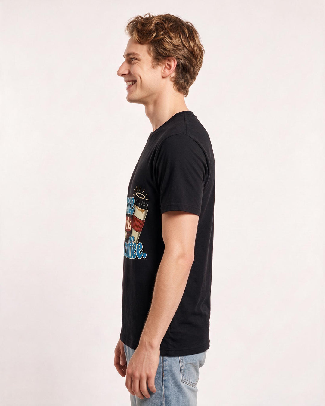 Christian Faith Black T-Shirt for Men – Everyday Expression Graphic Tee product image 2