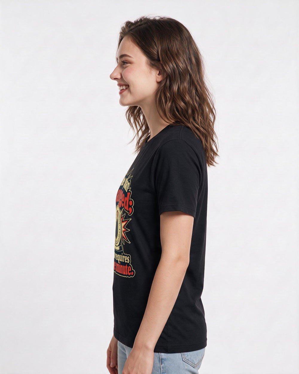 Neurodiversity Black T-Shirt for Women – Everyday Expression Graphic Tee product image 2