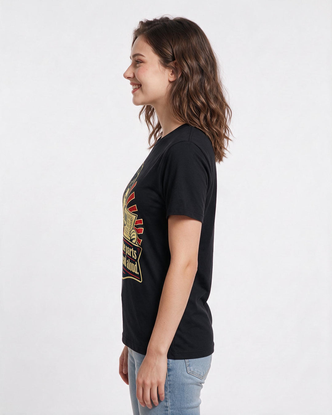 Political Statement Black T-Shirt for Women – Everyday Expression Graphic Tee product image 2