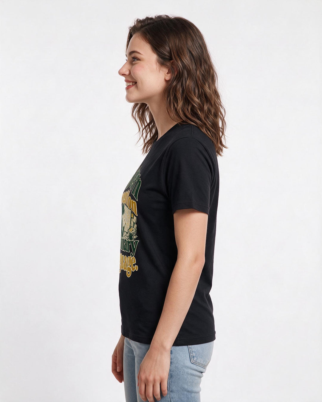 Neurodiversity Black T-Shirt for Women – Everyday Expression Graphic Tee product image 2