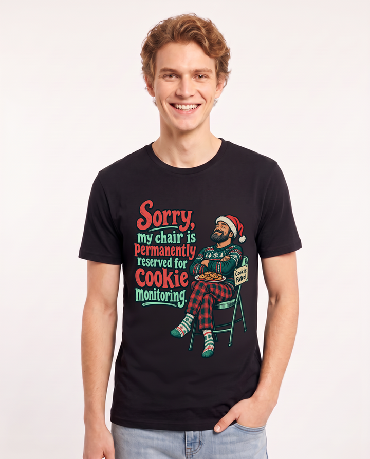 Christmas Black T-Shirt for Men – Holiday Theme Graphic Tee product image 3