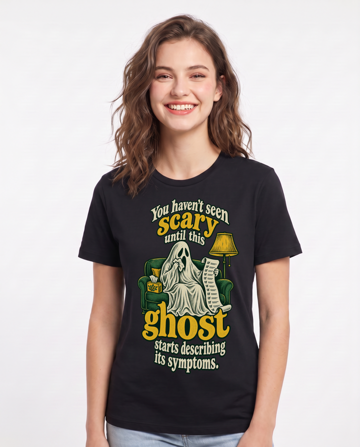 Halloween Black T-Shirt for Women – Halloween Theme Graphic Tee product image 3