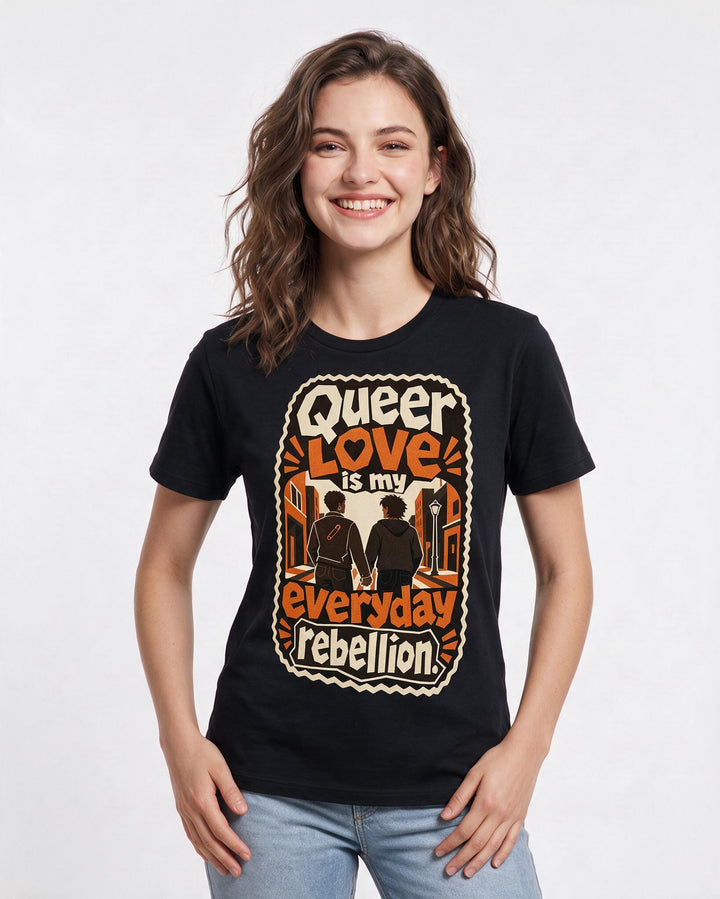 Pride Black T-Shirt for Women – Everyday Expression Graphic Tee product image 1