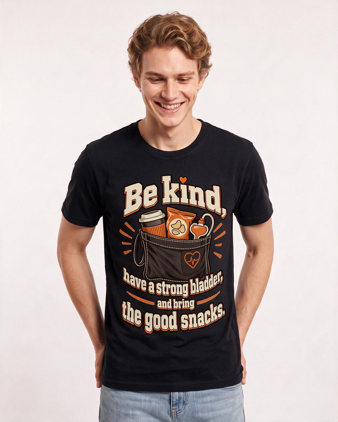 Nurse Black T-Shirt for Men – Nursing Life Graphic Tee product image 1