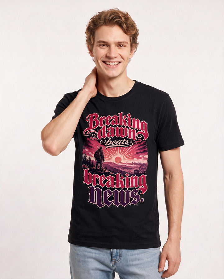 Hunting Black T-Shirt for Men – Everyday Expression Graphic Tee product image 1