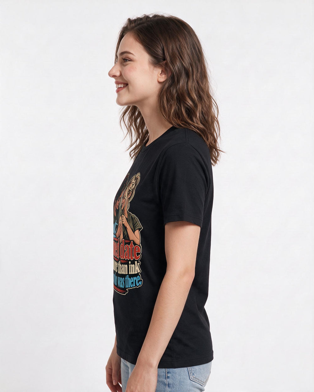 Veteran Black T-Shirt for Women – Everyday Expression Graphic Tee product image 2