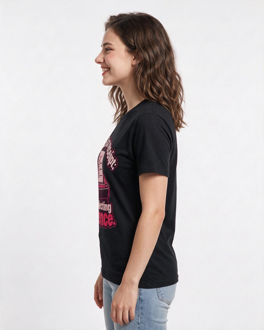 Political Statement Black T-Shirt for Women – Everyday Expression Graphic Tee product image 2