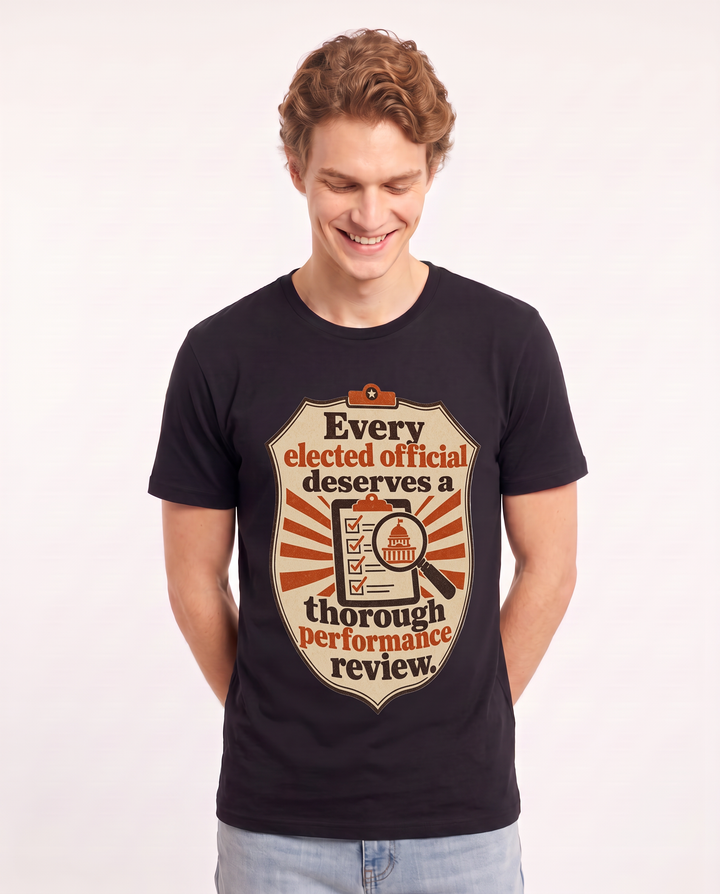 Graphic Men's Black T-Shirt - Every elected official deserves a product image 3