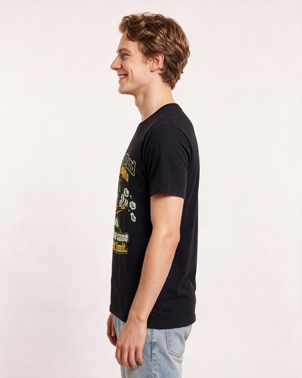 Meme Black T-Shirt for Men – Everyday Expression Graphic Tee product image 2