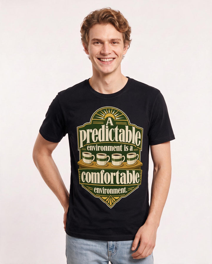 Neurodiversity Black T-Shirt for Men – Everyday Expression Graphic Tee product image 1
