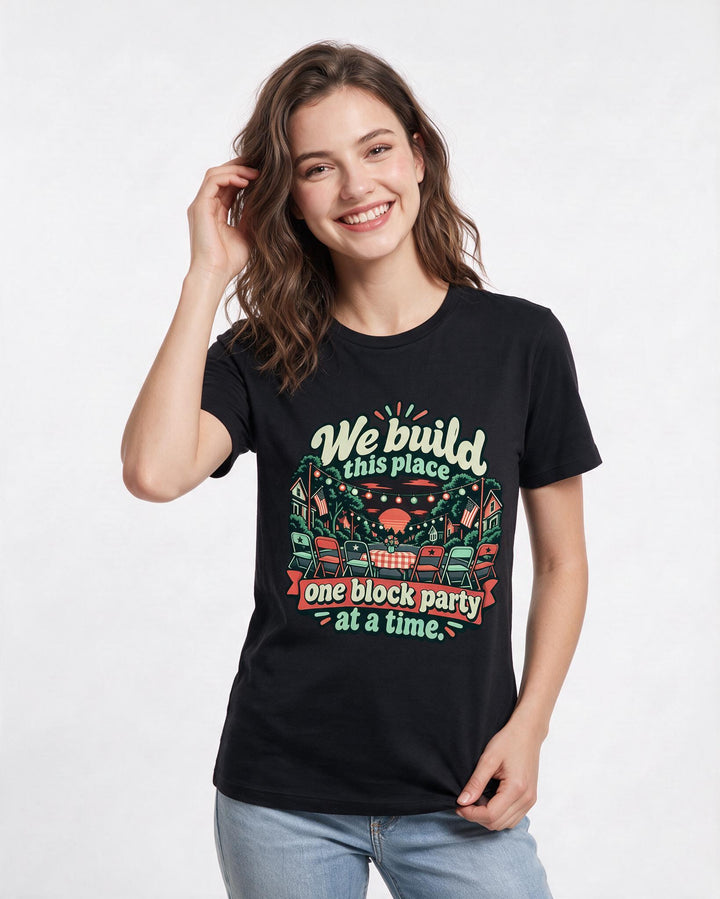 Patriotic Black T-Shirt for Women – Everyday Expression Graphic Tee product image 1
