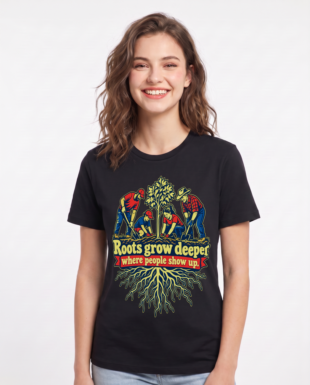 Patriotic Black T-Shirt for Women – Everyday Expression Graphic Tee product image 3