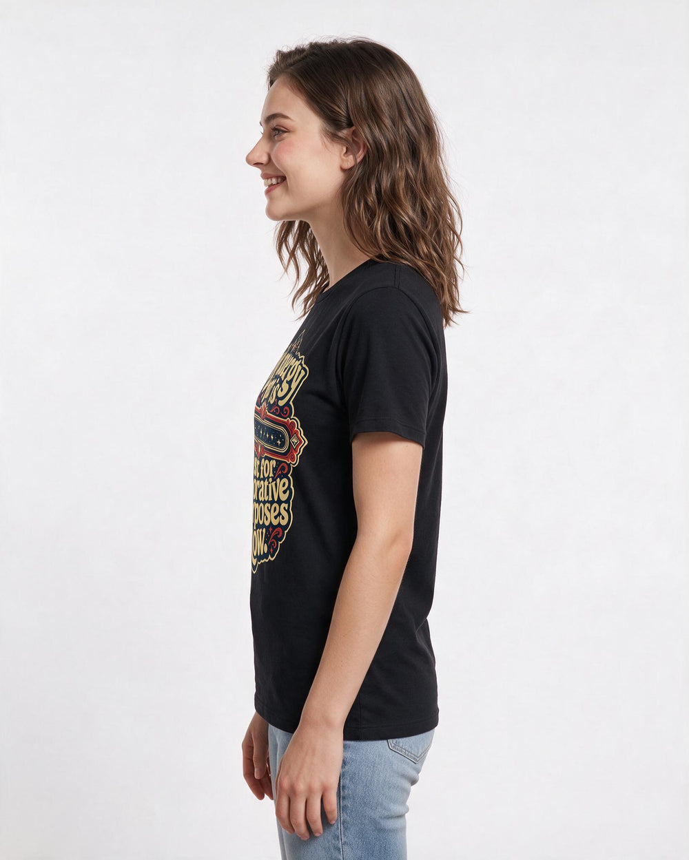 Gaming Women's Black T-Shirt – My energy bar is just for decorative purposes now. product image 2