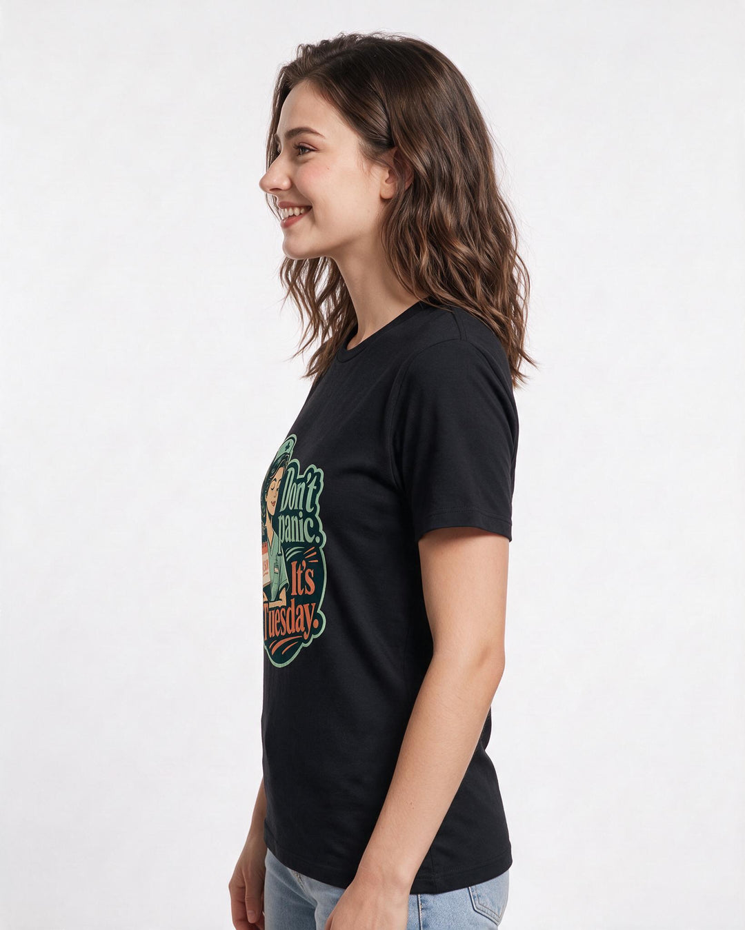 Nurse Black T-Shirt for Women – Nursing Life Graphic Tee product image 2