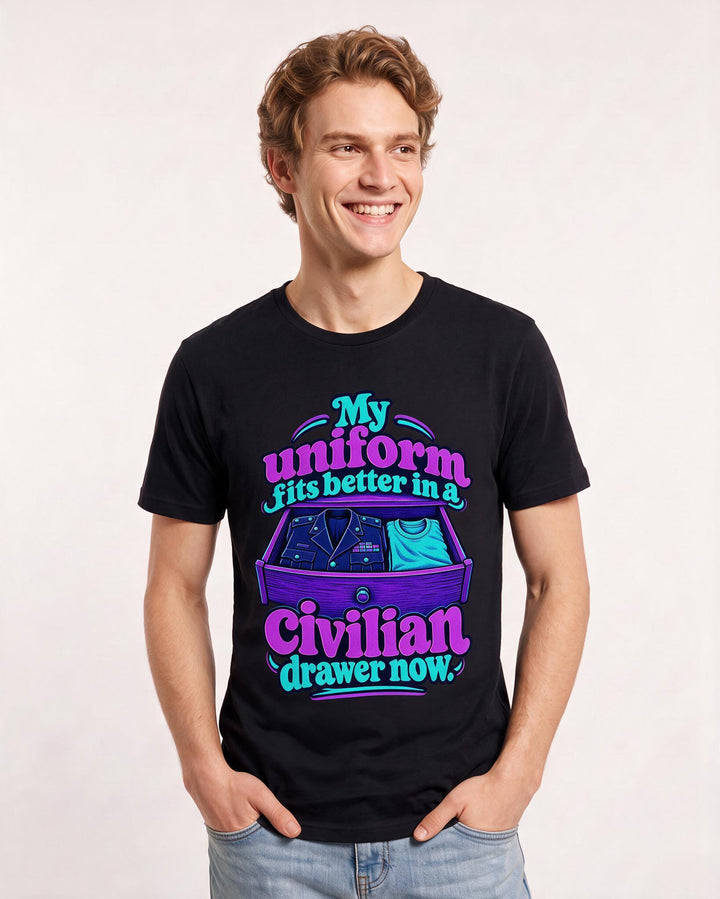 Veteran Black T-Shirt for Men – Everyday Expression Graphic Tee product image 1