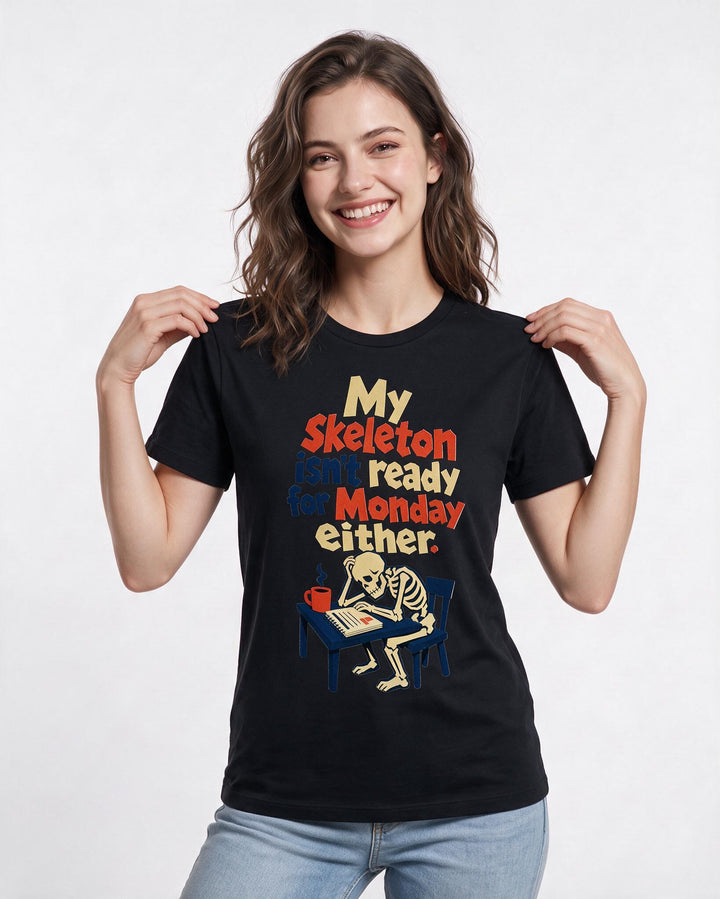 Halloween Black T-Shirt for Women – Halloween Theme Graphic Tee product image 3
