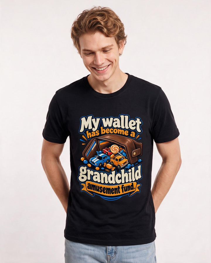Grandparent Black T-Shirt for Men – Everyday Expression Graphic Tee product image 1