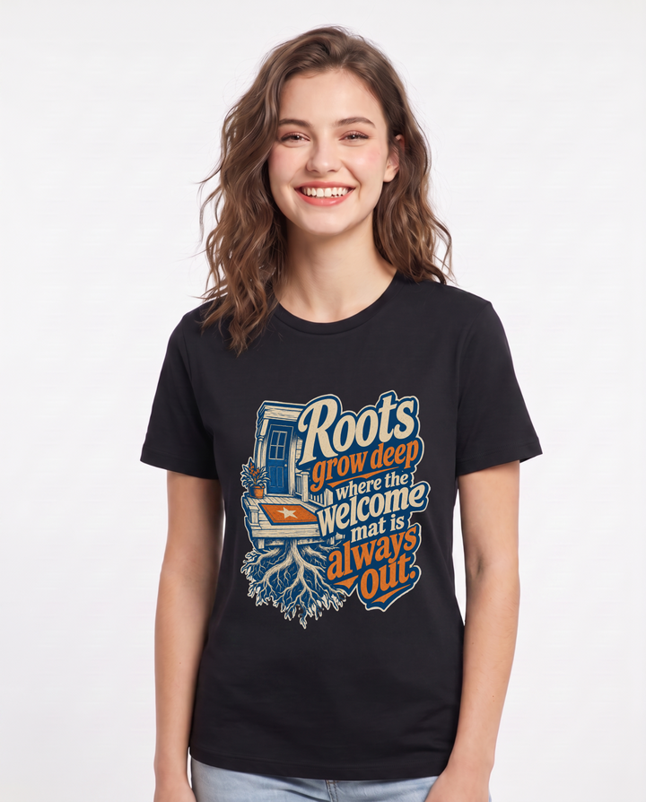 Patriotic Black T-Shirt for Women – Everyday Expression Graphic Tee product image 1