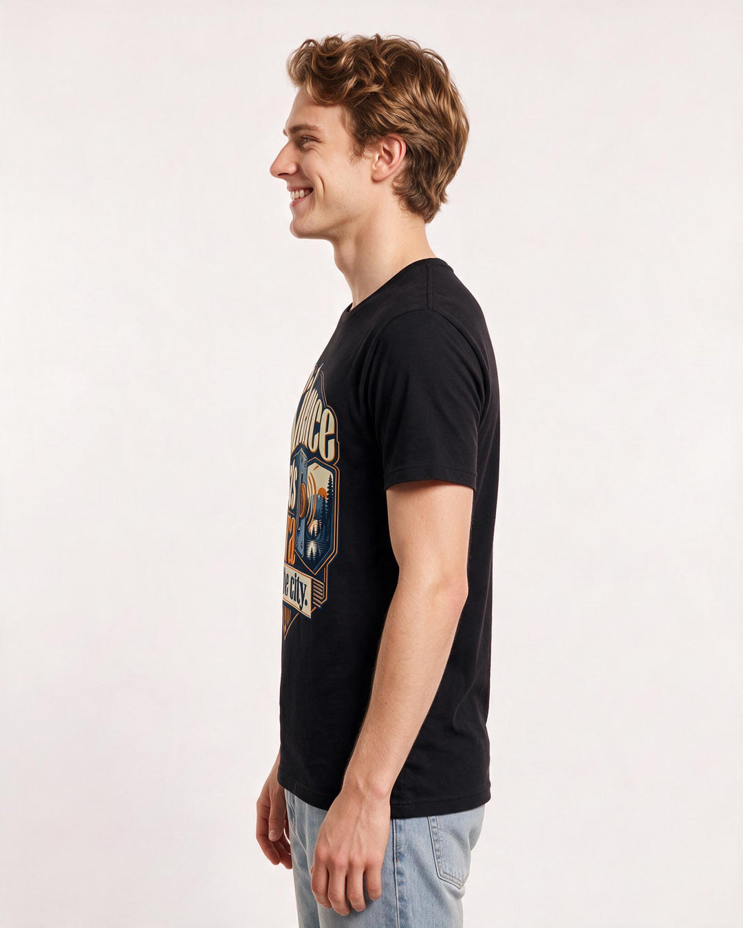 Hunting Black T-Shirt for Men – Everyday Expression Graphic Tee product image 2
