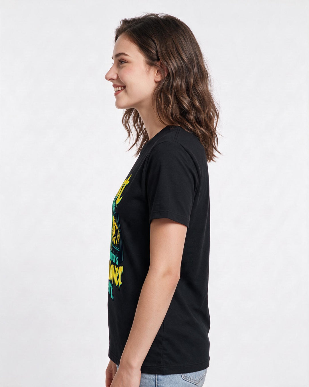 Halloween Black T-Shirt for Women – Halloween Theme Graphic Tee product image 2