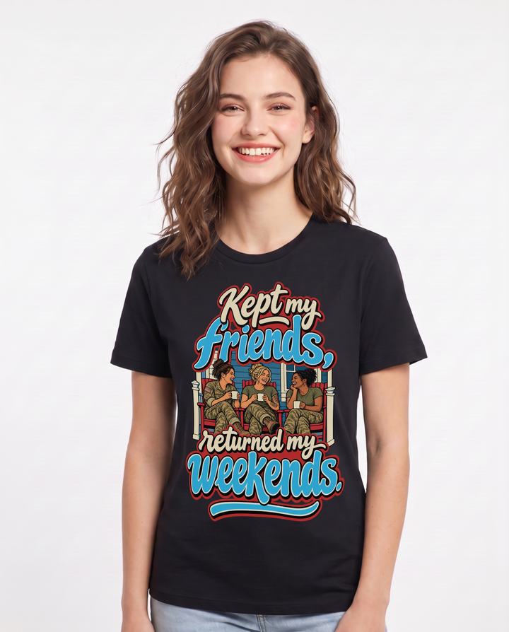 Veteran Black T-Shirt for Women – Everyday Expression Graphic Tee product image 3
