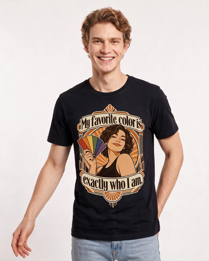 Pride Black T-Shirt for Men – Everyday Expression Graphic Tee product image 1