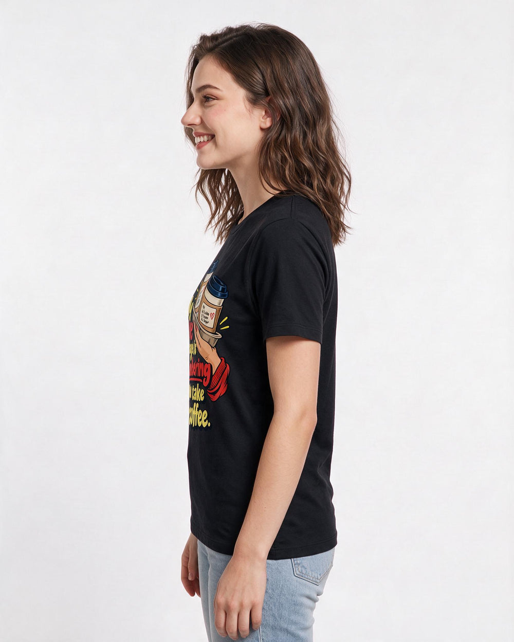 Grandparent Black T-Shirt for Women – Everyday Expression Graphic Tee product image 2