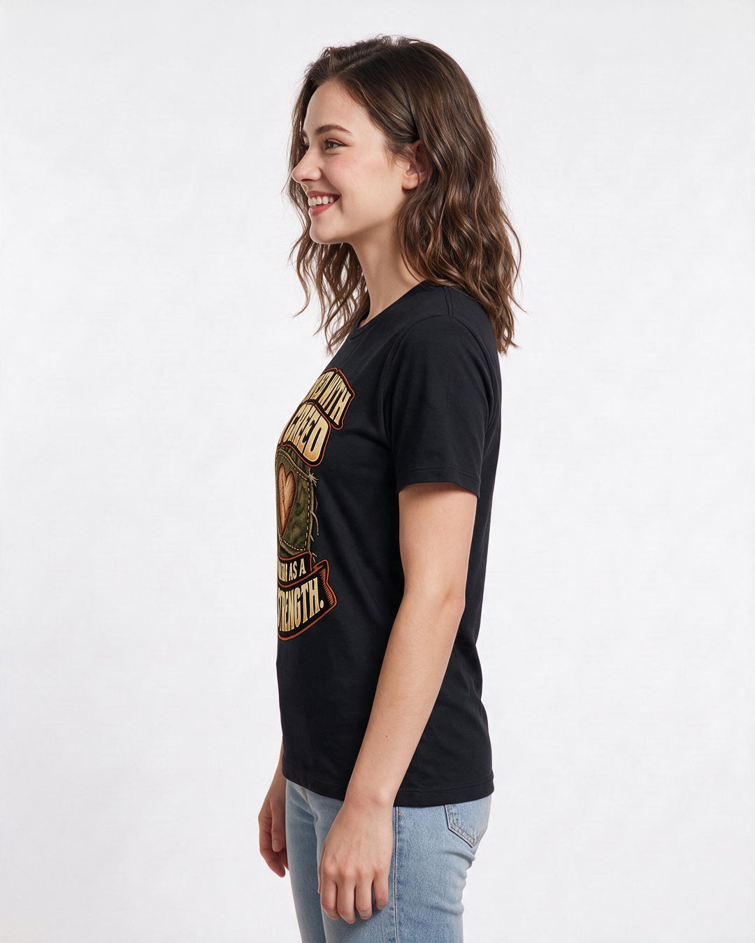 Veteran Black T-Shirt for Women – Everyday Expression Graphic Tee product image 2