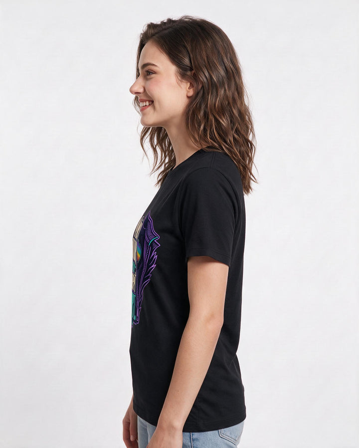 Pride Black T-Shirt for Women – Everyday Expression Graphic Tee product image 2