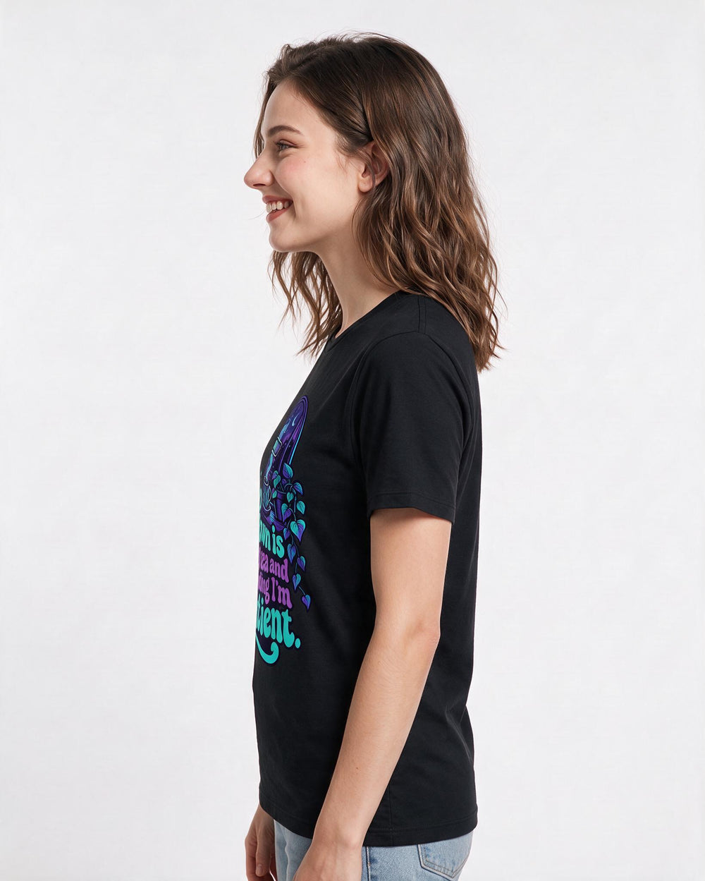 Gaming Black T-Shirt for Women – Game Night Graphic Tee product image 2