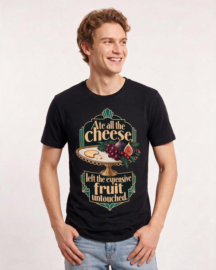 Christmas Black T-Shirt for Men – Holiday Theme Graphic Tee product image 1