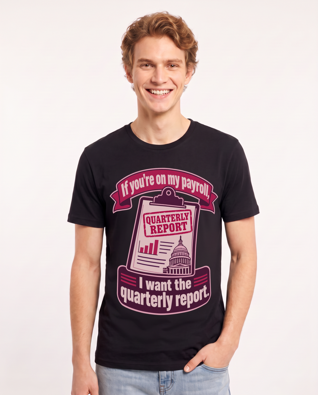 Political Statement Black T-Shirt for Men – Everyday Expression Graphic Tee product image 3