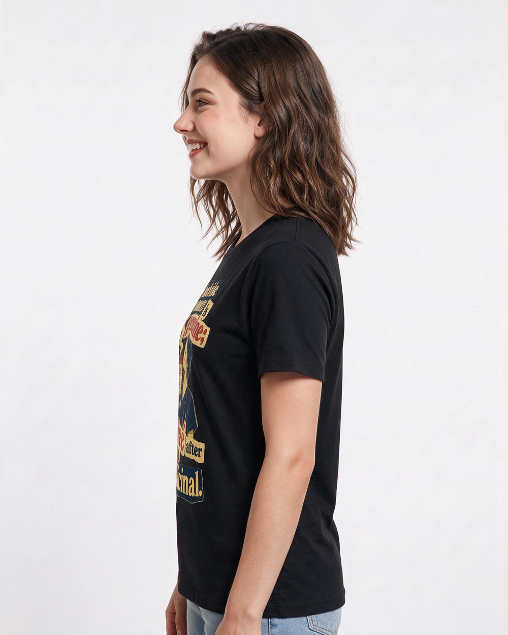 Nurse Black T-Shirt for Women – Nursing Life Graphic Tee product image 2