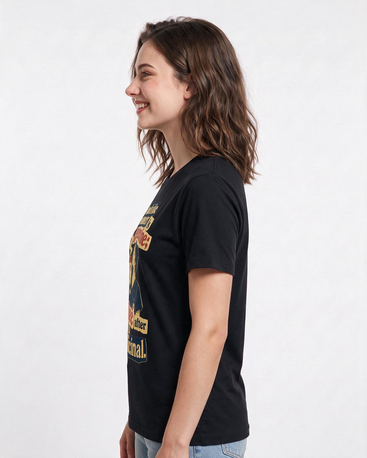 Nurse Black T-Shirt for Women – Nursing Life Graphic Tee product image 2
