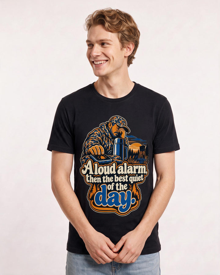 Hunting Black T-Shirt for Men – Everyday Expression Graphic Tee product image 1
