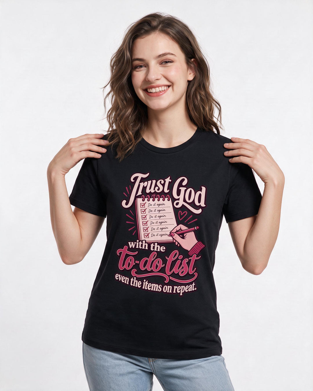 Christian Faith Black T-Shirt for Women – Everyday Expression Graphic Tee product image 1